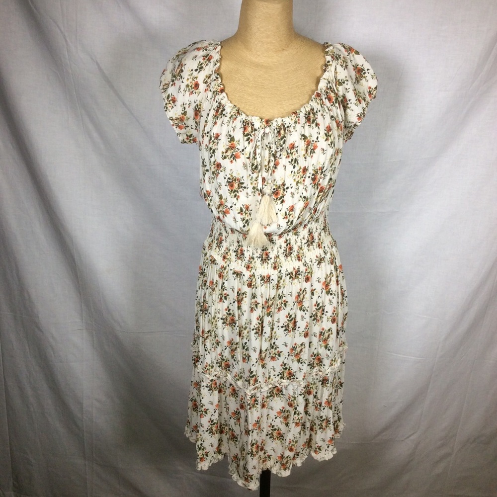 J for Justify Cream/Orange Floral Dress